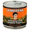 La Morena Sliced Green Pickled Jalapeño Peppers - Case of 12 - 13.13 oz - 2 of 2