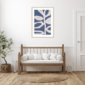 Amanti Art Abstract Blue Branch II by Alex Black Wood Framed Wall Art Print - 1 of 4