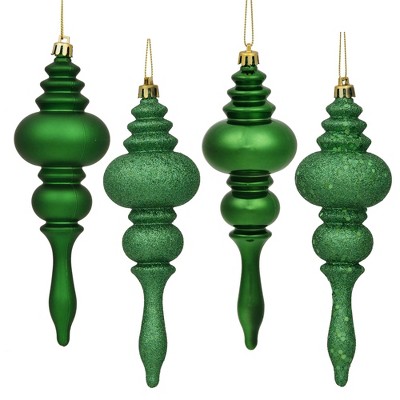 Vickerman 7" Finial Ornament 8/Pk