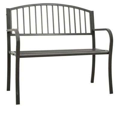 Patio Bench 49.2" Steel Gray