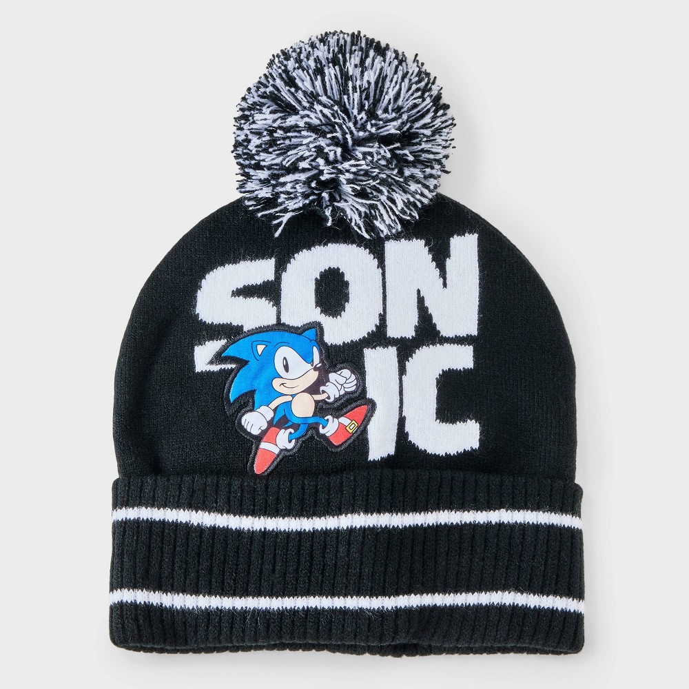 Boys' Sonic The Hedgehog Beanie - Black