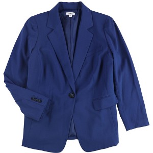 bar III Womens Solid One Button Blazer Jacket - 1 of 2