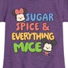 Girls' - Disney - Mickey and Minnie Mouse Sugar Spice Everything Nice Fitted Short Sleeve Graphic T-Shirt - 2 of 4