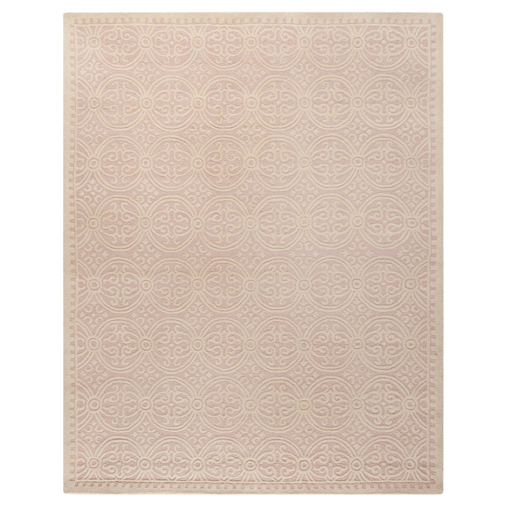 Pink/Ivory Geometric Tufted Area Rug 6'x9' - Safavieh