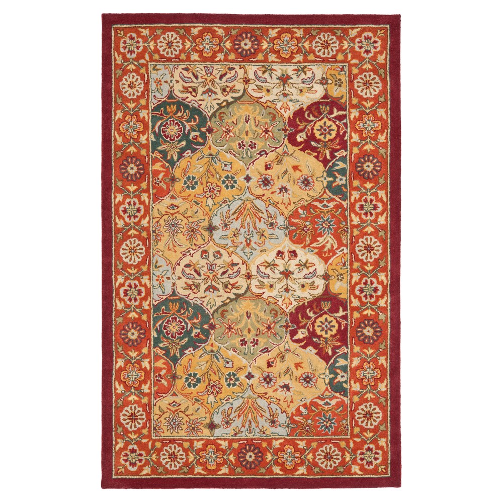 2'3inx4' Floral Tufted Accent Rug - Safavieh