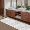 Machine Washable Rugs for Living Room Non-Slip Vintage Floral Print Distressed Throw Area Rugs for Bedroom Stain Resistant Low Pile No Shed Rug - 4 of 4