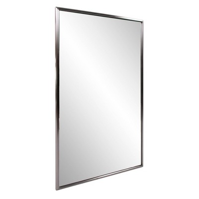 Yorkville Brushed Titanium Rectangular Vanity Mirror 22.5x34.5