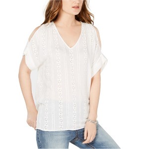 Karen Kane Womens Embroidered Cold Shoulder Blouse - 1 of 1