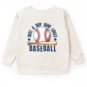 The Juniper Shop Just A Boy Who Loves Baseball Youth Sweatshirt - 1 of 4