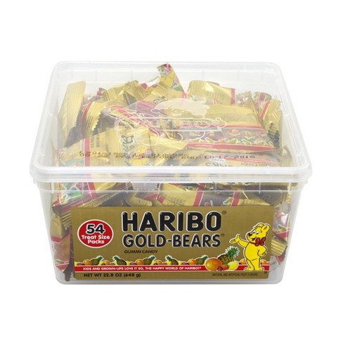 Reproducere vitamin sukker Haribo Gold Gummy Bears Snack-size Packs - 22.8oz/54ct : Target