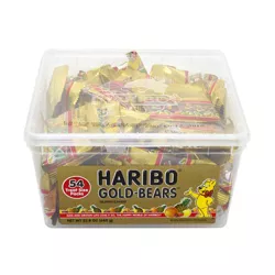 Haribo Gold Gummy Bears Snack-Size Packs - 22.8oz/54ct