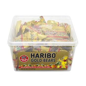 Haribo Gold Gummy Bears Snack-Size Packs - 22.8oz/54ct