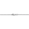 Black Bow Jewelry 0.9mm, 14k White Gold, Round Snake Chain Necklace - 4 of 4