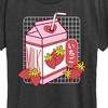 Women's - Instant Message - Strawberry Milk Short Sleeve Graphic T-Shirt - 2 of 4
