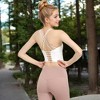 Anna-Kaci Active Women's Racerback Longline Sports Bra with Built-In Support and Scoop Neck - 3 of 4