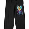 Scooby Doo Valentine's Day Love Men's Black Graphic Sleep Pants - 2 of 4