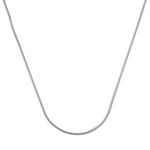 Dicksons Curb Chain Women's 18 Inch Silver Plated Everyday Necklace on Presentation Card - 1 of 4