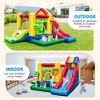Costway Colorful Rainbow Kids Inflatable Bounce Castle with 50 Ocean Balls & 735W Blower - 4 of 4