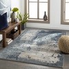 Hauteloom Waterboro Navy&Gray Abstract Area Rug - 2 of 4