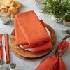 Design Imports  Solid Cotton Napkin Set 6 Piece, Spice, 20X20" - 2 of 4