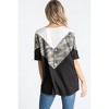 Women's Camo Color Block Top - HEIMISH USA - 3 of 3