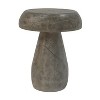 Vynxaria MGO Mushroom Side Table, 20.5"H Wood-Like Texture, 13.2" Diameter, Natural Color - 3 of 4