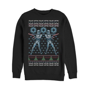 Men's Star Wars Ugly Christmas Candy Stormtrooper Sweatshirt - 1 of 3