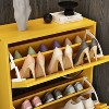 FUFU&GAGA 3 Shelf Shoe Cabinet Entryway Cabinet Woodgrain Design Shoe Racks - 3 of 4