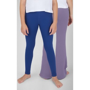 90 Degree By Reflex 2 Pack Girls Polarlux Everyday Full Length Tight and Polarlux Everyday Flared Leg Pant - 1 of 4