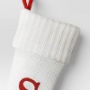 Knit Monogram Christmas Stocking White - Wondershop™ - 3 of 3