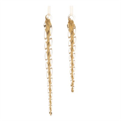 Swirled Glass Icicle Ornament (Set of 12)