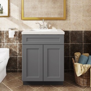 LOVMOR in Plywood Soft-Close Bath Vanity Cabinet without Top for Kitchen, Bathroom, Living Room - 1 of 4