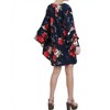 Women's Criss Cross Layered Ruffle Sleeve Floral Dress - umgee - 3 of 3