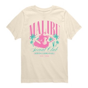 Boys' - Barbie - Malibu Social Club Short Sleeve Graphic T-Shirt - 1 of 3