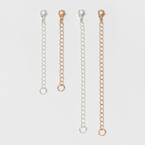  Gold Necklace Extenders - 14k Gold Plated Extender