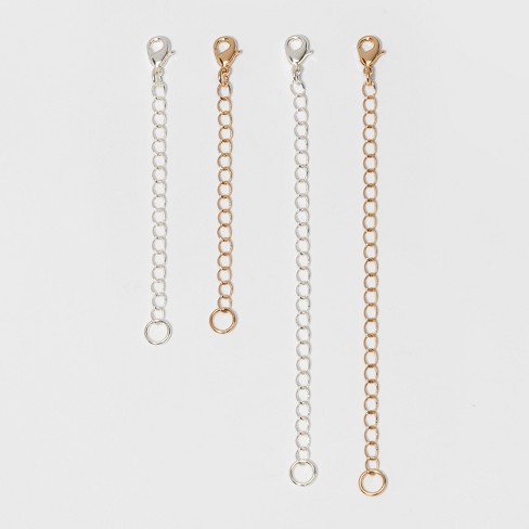 3 inch Extender Chain for Necklaces - Silver or Gold Filled Gold-Filled