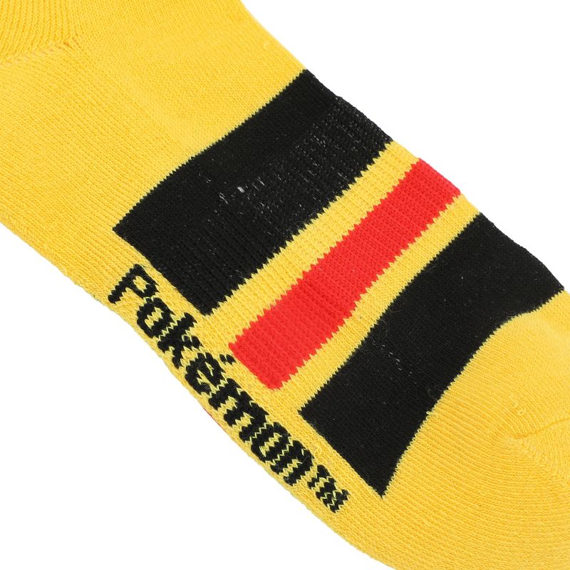 Pokemon Pikachu Woven Label Men's Athletic Crew Socks, 3 of 7