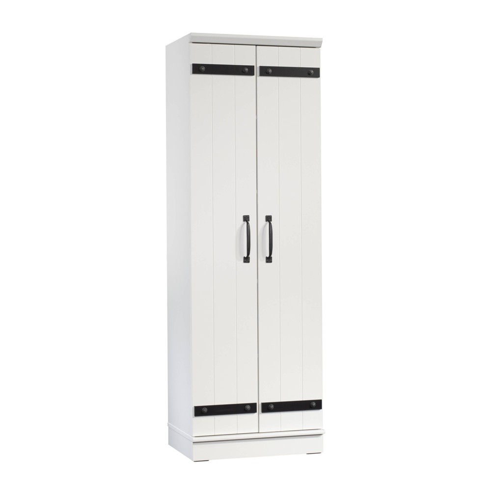 Photos - Wardrobe Sauder Homeplus 2 Door Kitchen Pantry Cabinet Soft White  