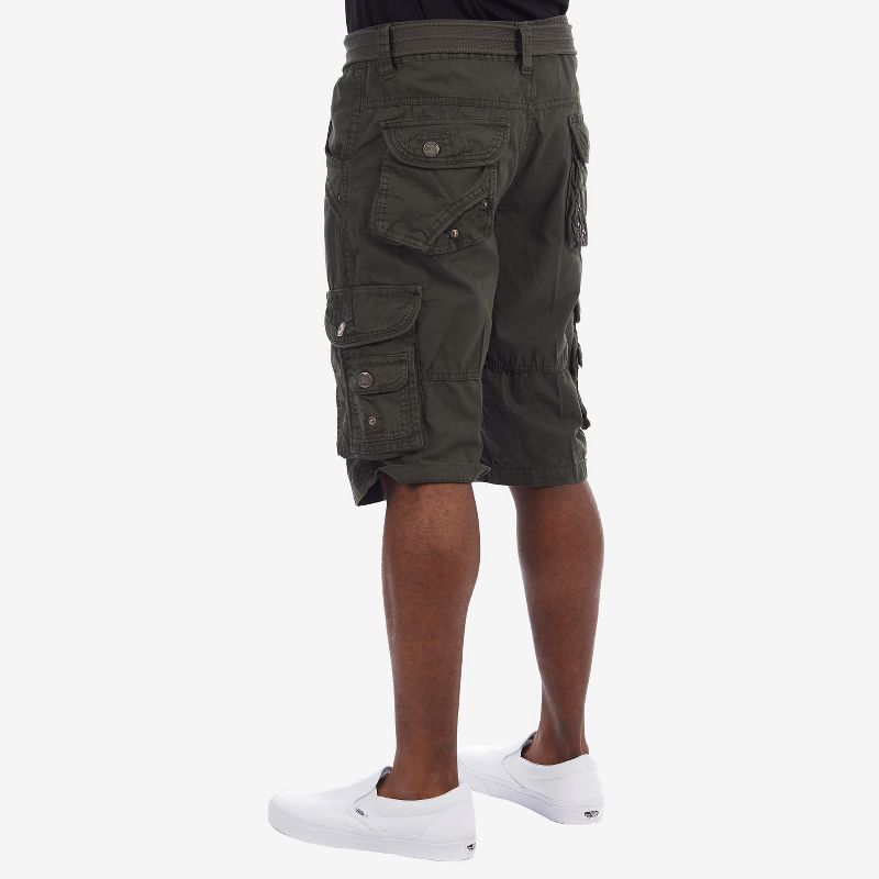 X RAY Men's Classic Fit 12.5" Inseam Knee Length Cargo Shorts, 3 of 5