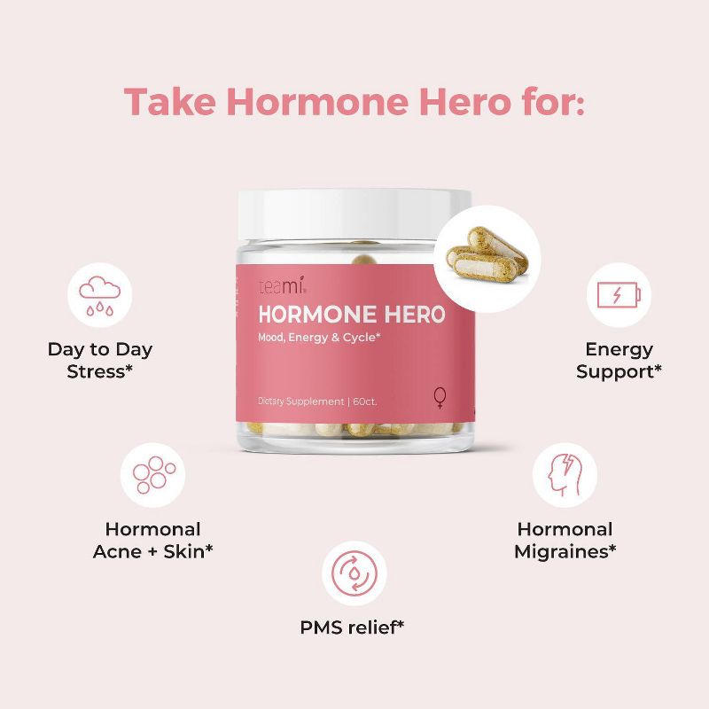 Teami Hormone Hero Vegan Vitamin - 60ct, 5 of 13