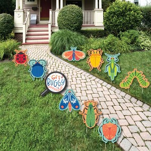 Big Dot of Happiness Buggin' Out - Lawn Decorations - Outdoor Bugs Birthday Party Yard Decorations - 10 Piece - 1 of 4