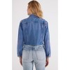 Women's Lennox Sunset Cliff Cropped Denim Jacket - ETICA - 3 of 4
