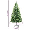 vidaXL Artificial Hinged Christmas Tree Green PVC Large Foldable - 4 of 4
