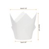 Unique Bargains Greaseproof Paper Tulip Style Disposable Cupcake Liners 50 Pcs - 2 of 4