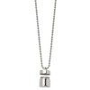 Black Bow Jewelry Stainless Steel Polished 15mm Capsule that Opens Necklace, 22 Inch - 2 of 4