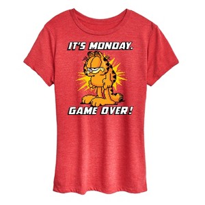 Women's - Garfield - It's Monday Garfield Short Sleeve Graphic T-Shirt - 1 of 4