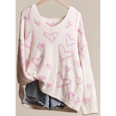 Women's Sweet Heart Sweater - Mello