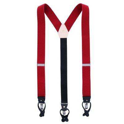 Trafalgar Men's Kenton Wool Felt Convertible Suspenders