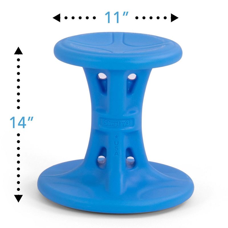 14&#34; Wiggle Kids&#39; Chair Blue - Simplay3, 4 of 10