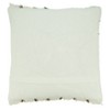 22"x22" Oversize Poly Filled with Striped Design Square Throw Pillow Ivory - Saro Lifestyle - 4 of 4